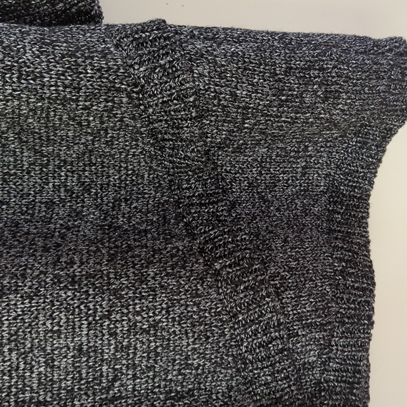 Dress Barn Embellished Studded V Neck Acrylic Nylon Sweater XL Black Gray Silver - Picture 10 of 16